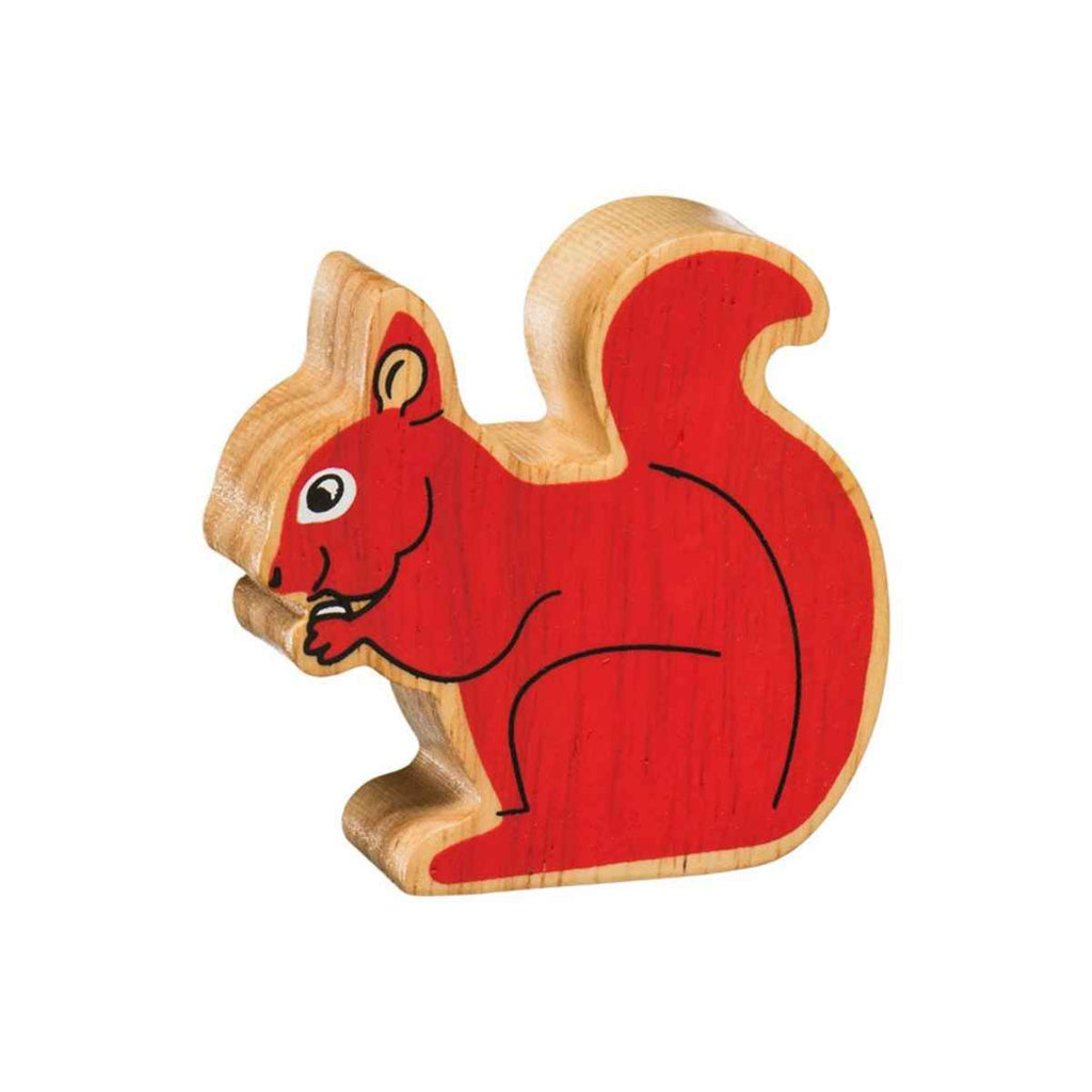 Lanka Kade | Countryside Wooden Animal | Red Squirrel | Front View | ChocoLoons