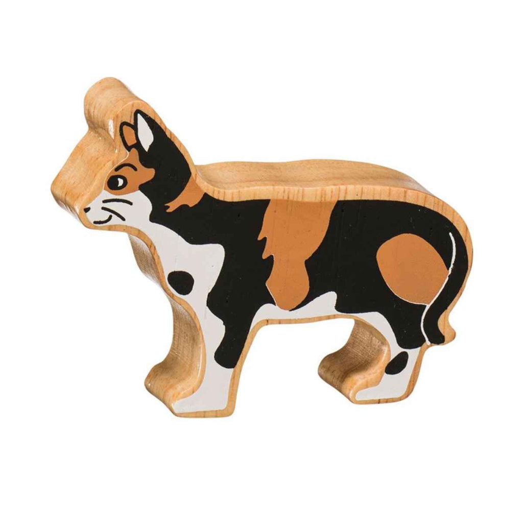 Lanka Kade | Countryside Wooden Animal | Tabby Cat | Front View | ChocoLoons