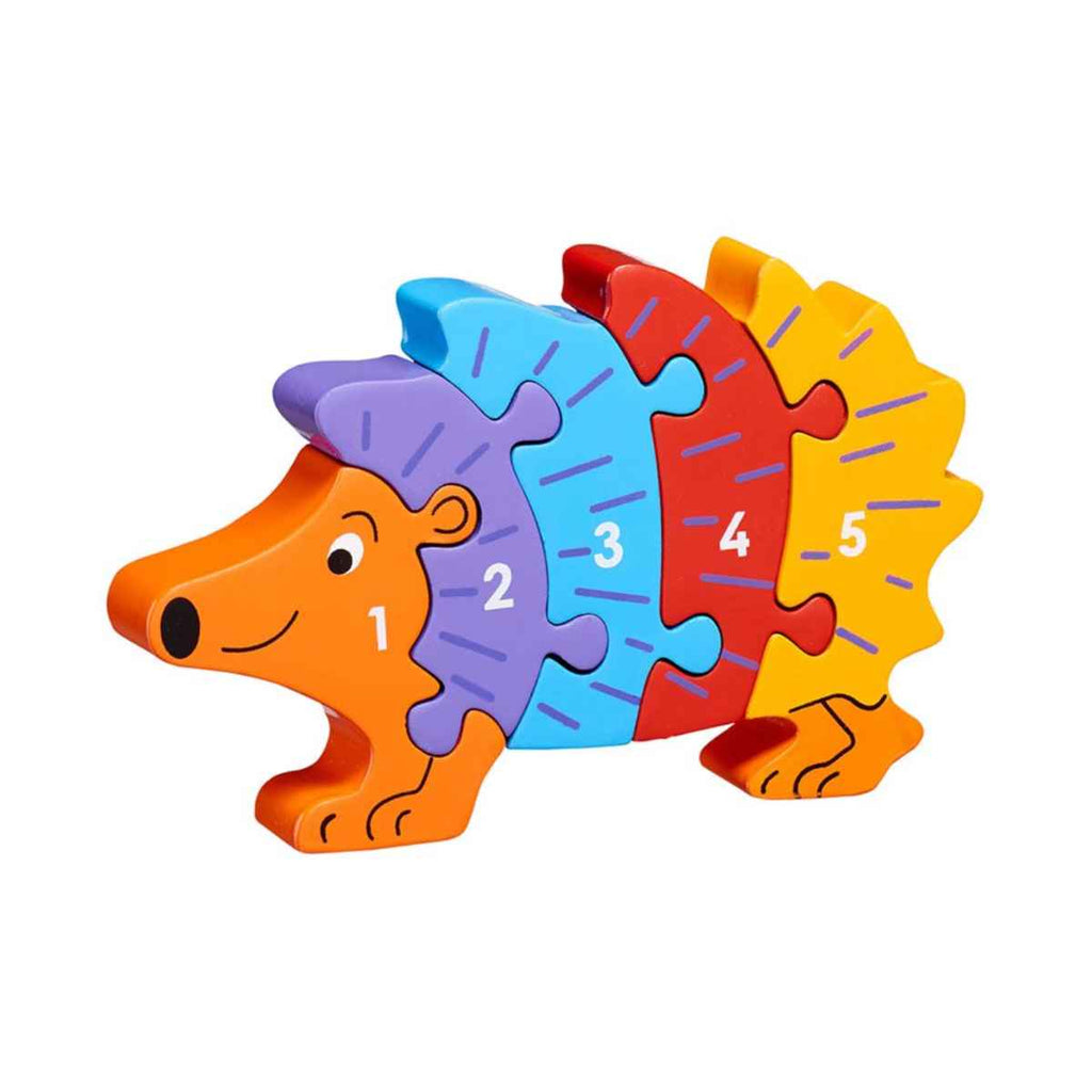Lanka Kade | Hedgehog 1-5 Numbers | Wooden Jigsaw | Front View | ChocoLoons