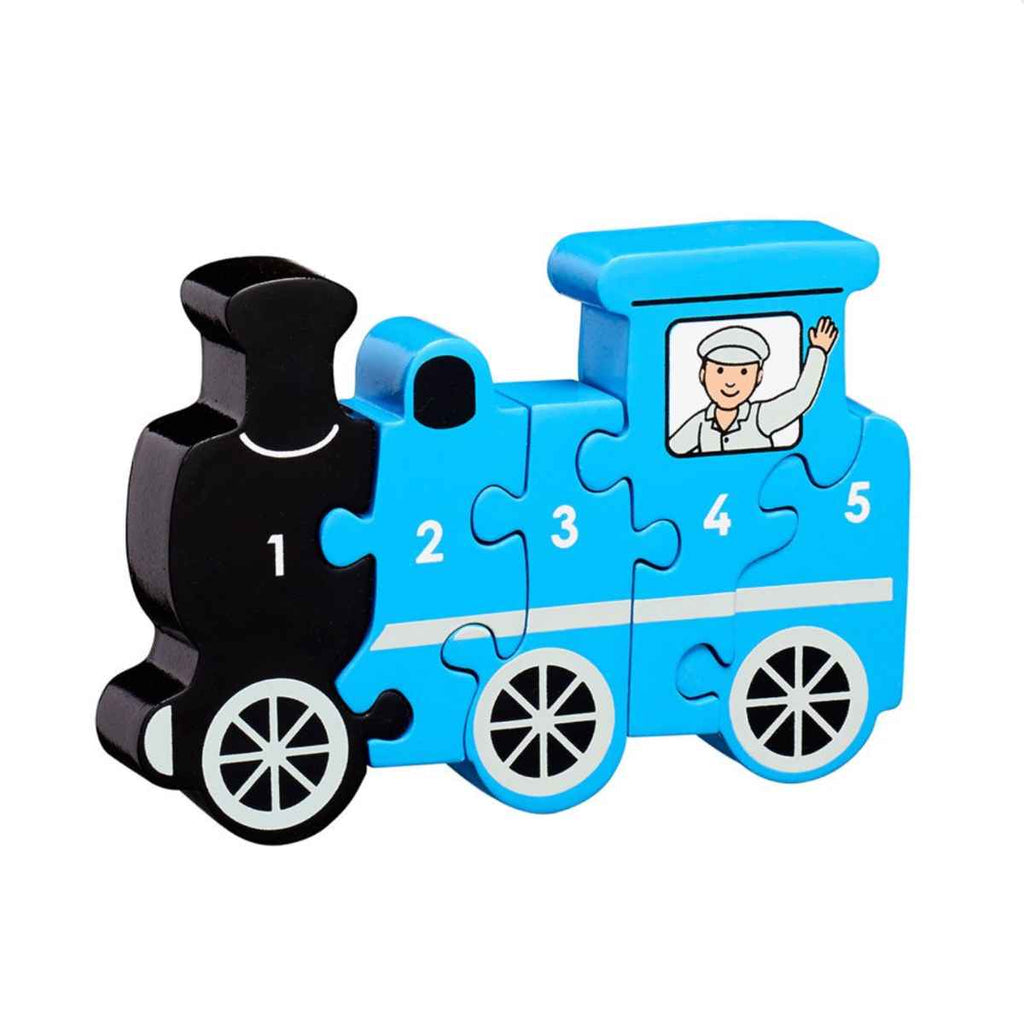Lanka Kade | Train 1-5 Numbers | Wooden Jigsaw Puzzle | Front View | ChocoLoons