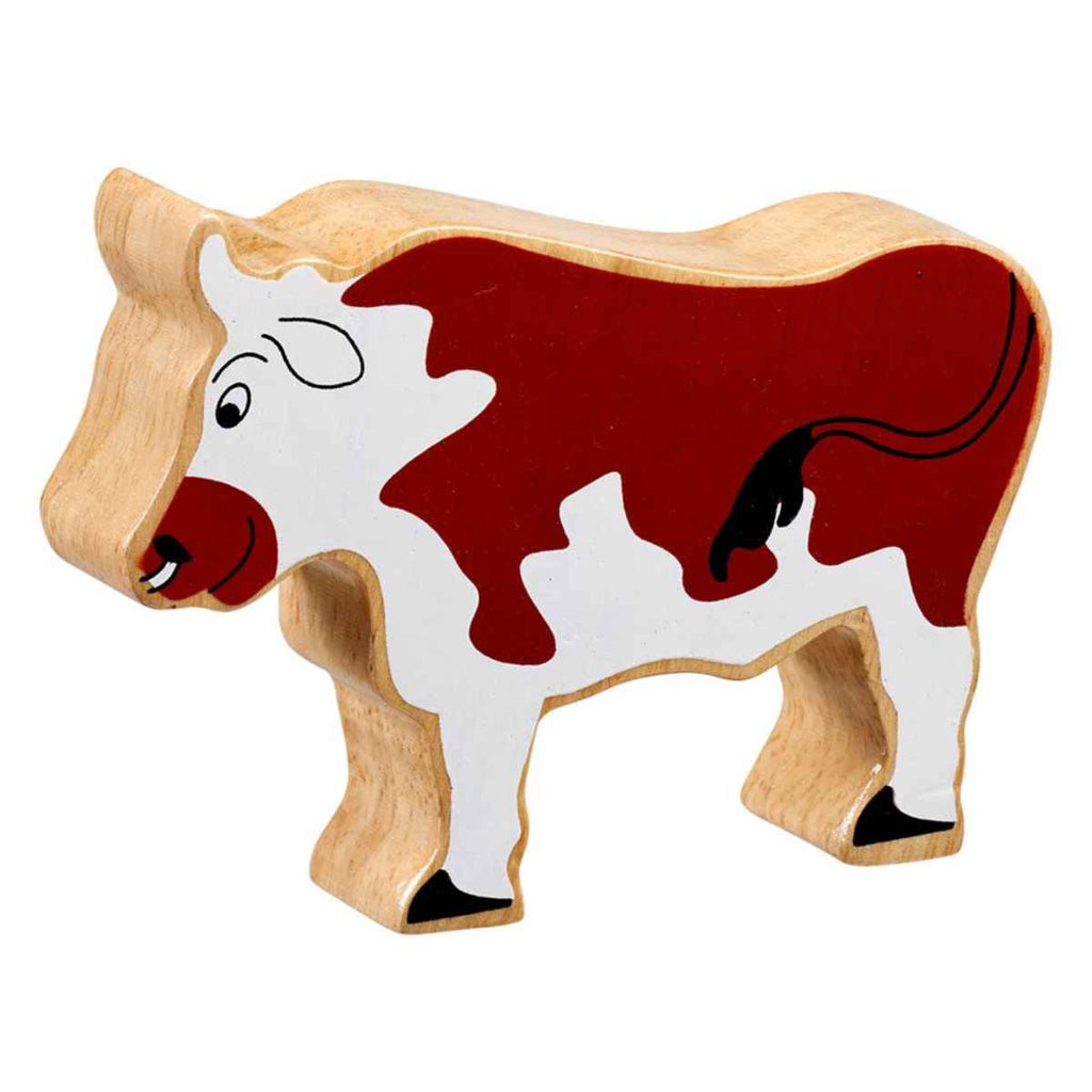Lanka Kade | Wooden Farm Animal | Brown Bull | Front View | ChocoLoons