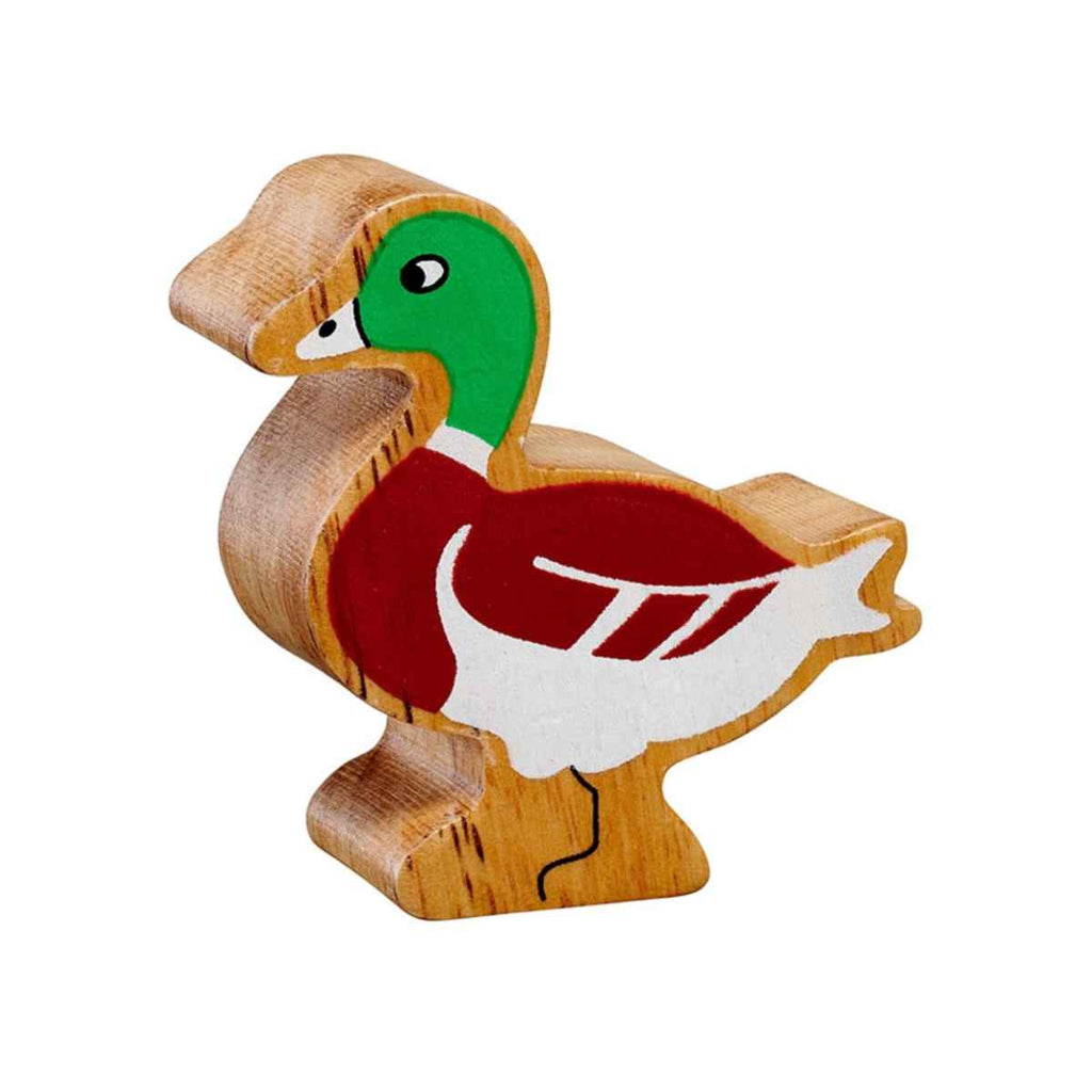 Lanka Kade | Wooden Farm Animal | Brown Duck | Front View | ChocoLoons
