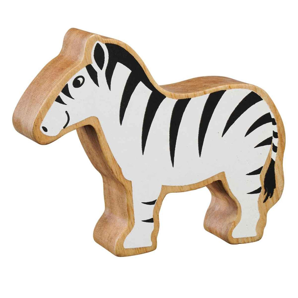 Lanka Kade | Wooden World Animal | Black & White Zebra | Front View | ChocoLoons