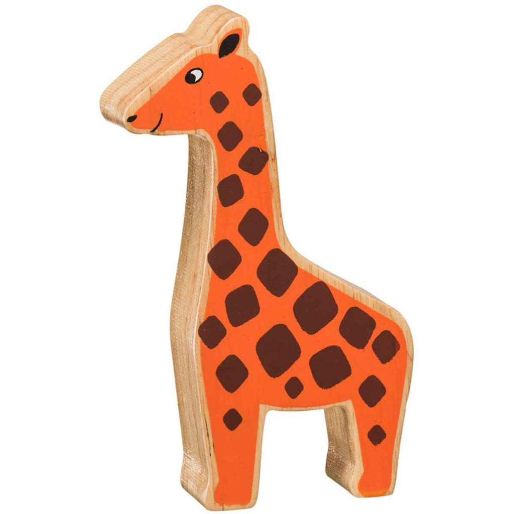 Lanka Kade | Wooden World Animal | Orange Giraffe | Front View | ChocoLoons