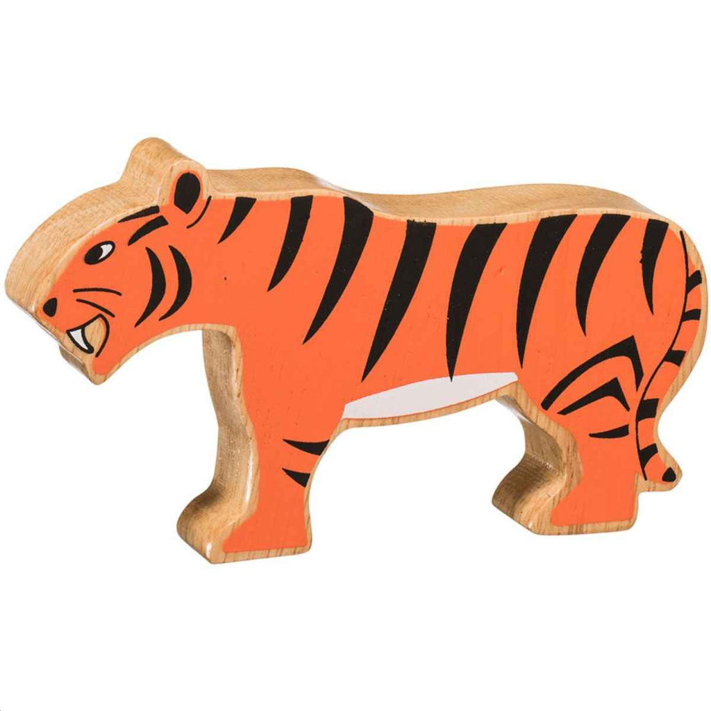 Lanka Kade | Wooden World Animal | Orange Tiger | Front View | ChocoLoons