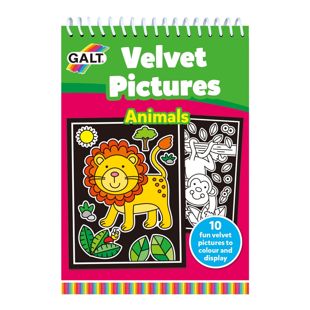 Galt Toys | Velvet Pictures | Animals | Front View | ChocoLoons