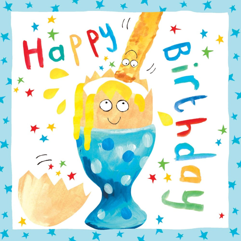 Twizler | Egg Boy Happy Birthday Card | Chocloons