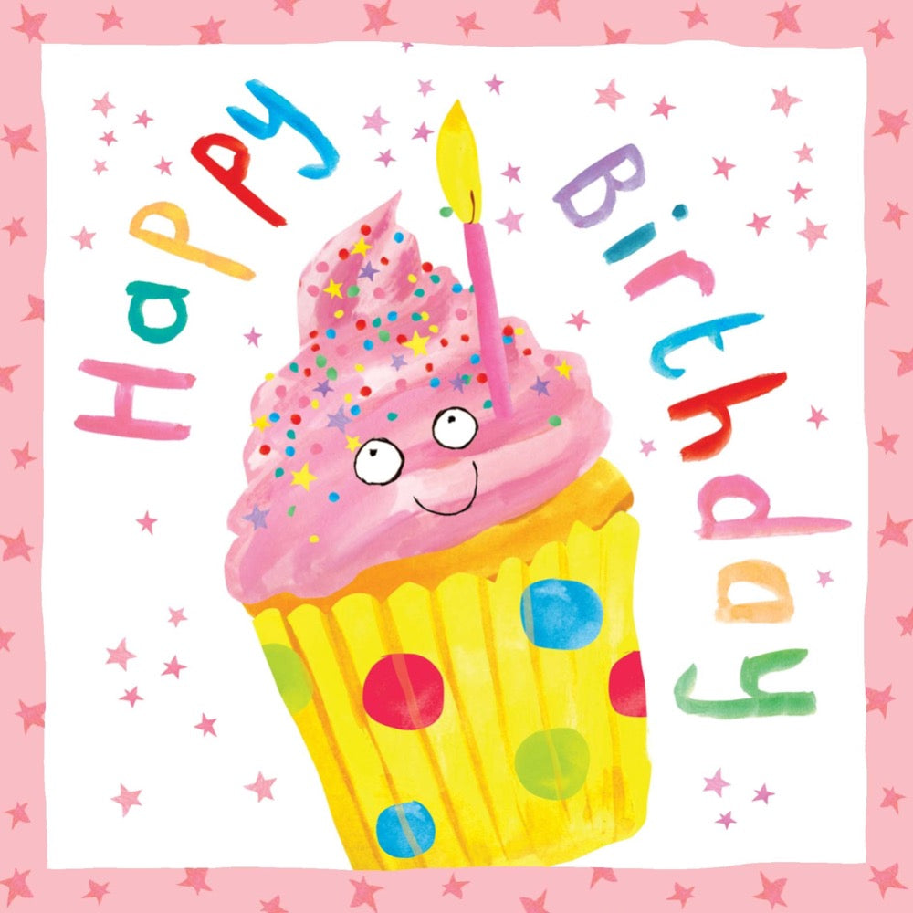 Twizler | Cupcake Girl Birthday Card | Chocoloons