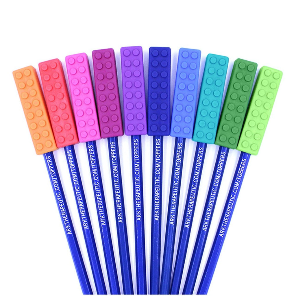 Ark Chewelry | Brick Stick Chewable Pencil Toppers | Sensory Chews | Chocoloons