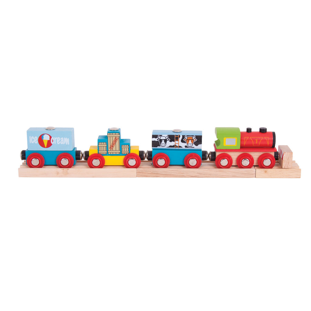 Big Jigs Goods Train | Wooden Toy | Chocoloons