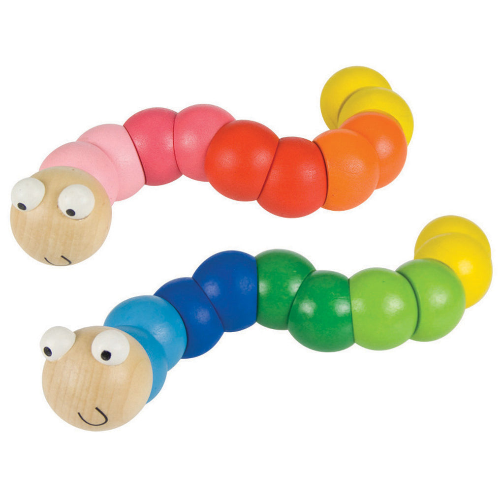 Big Jigs Wooden Wiggly Worm | Sensory Toy | Chocoloons