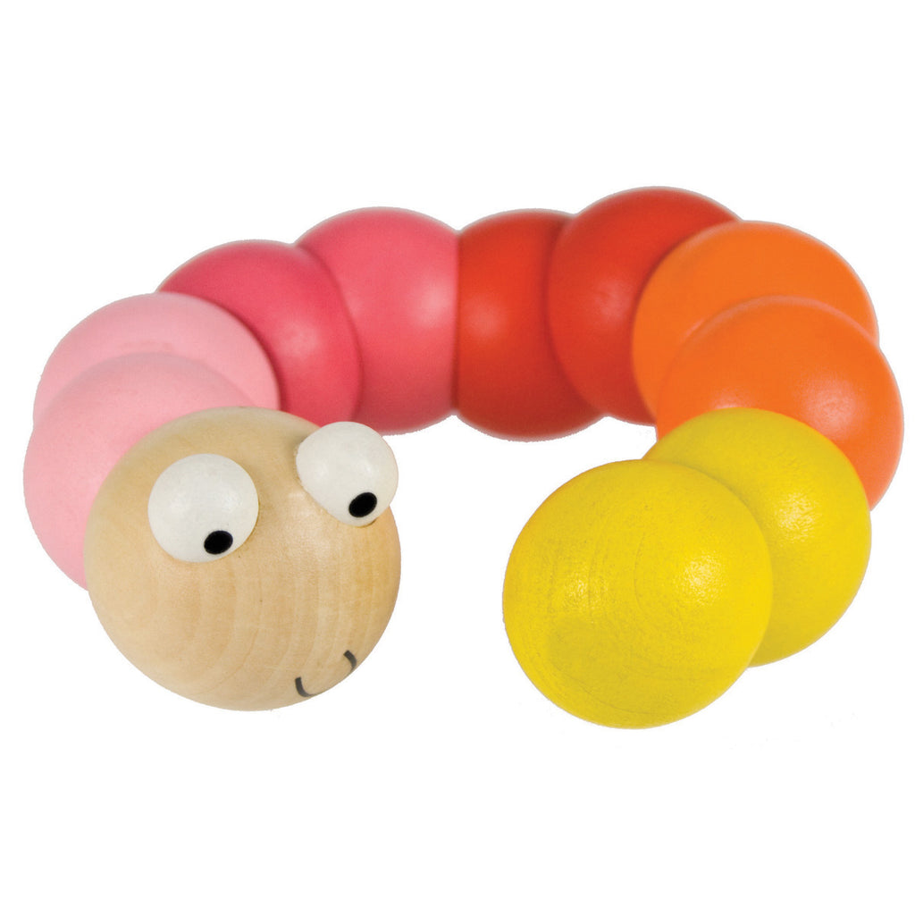 Big Jigs Wooden Wiggly Worm | Pink Red Orange Yellow | Chocoloons