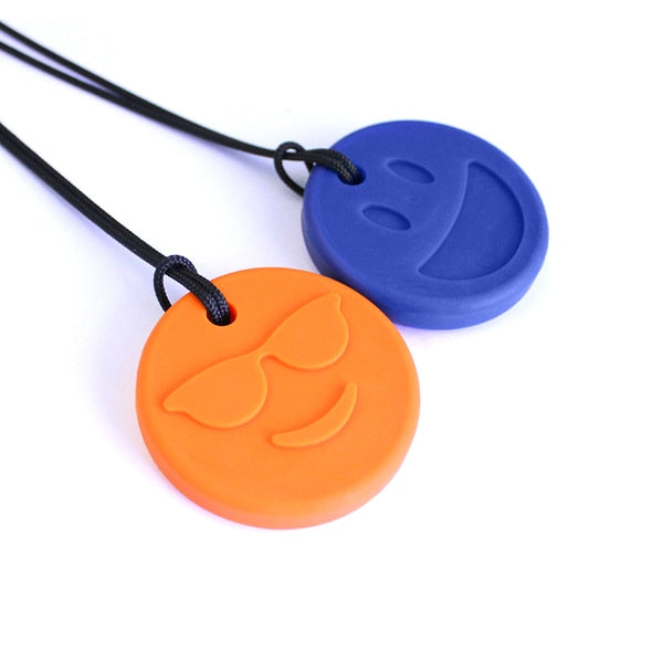 Ark Chewelry | Smiley Face Chewmoji Necklaces | Sensory Chew | Chocoloons