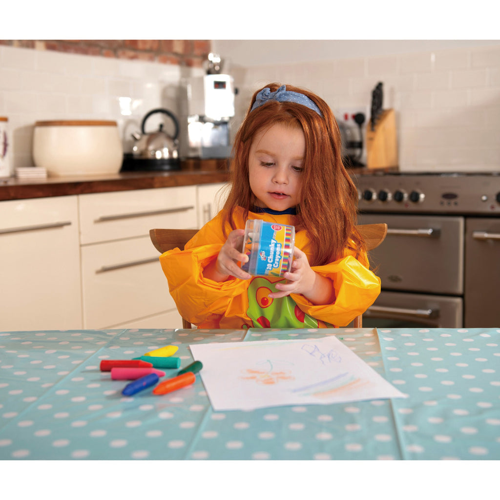 Girl playing with chunky crayons | Galt Toys | Chocoloons