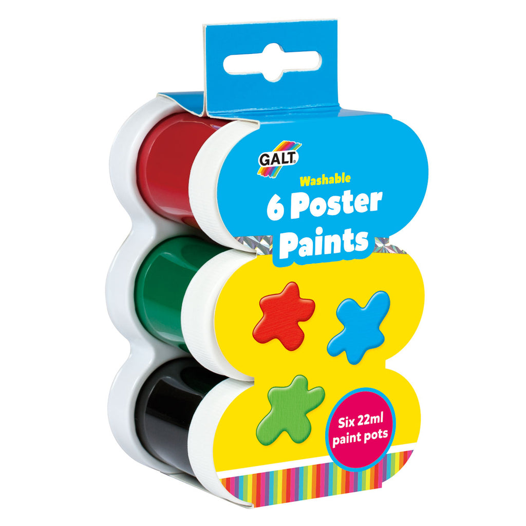Galt Toys | 6 Poster Paints | ChocoLoons