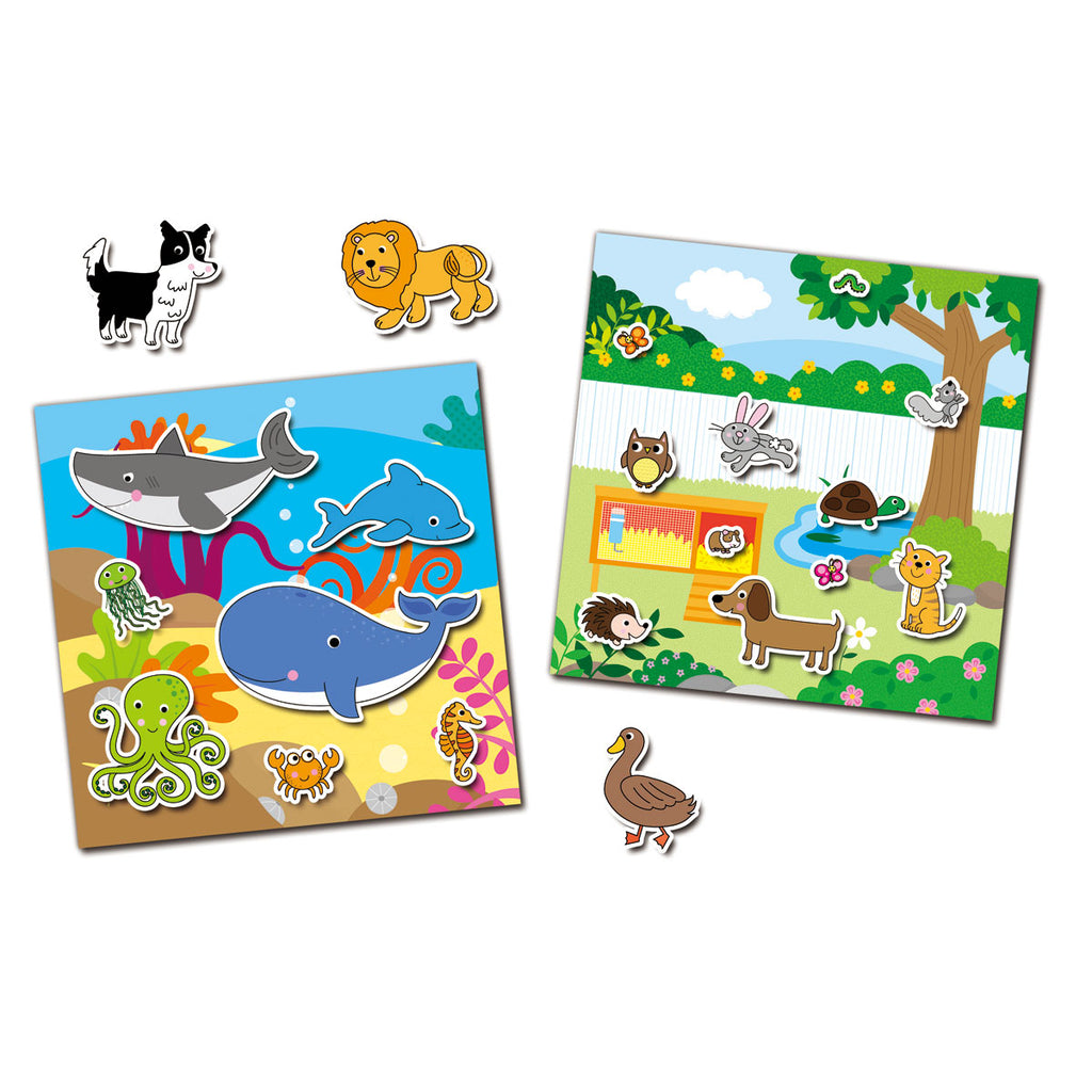 Galt Toys | Animals Reusable Sticker Book | Examples | ChocoLoons