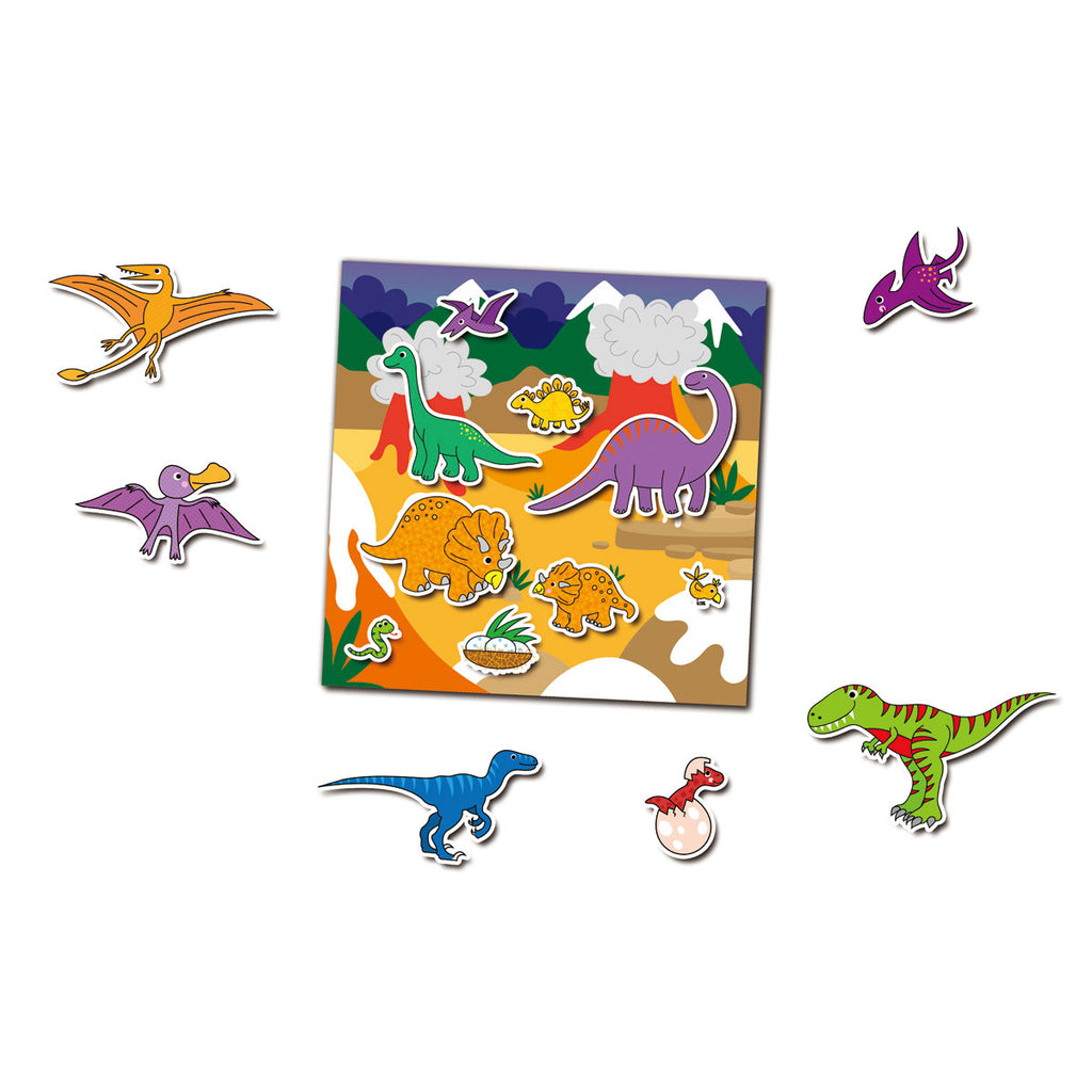 Galt Toys | Dinosaur Reusable Sticker Book | Inside View | ChocoLoons