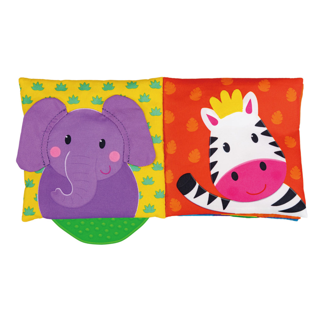 Galt | Jungle Soft Book With Teether | Chocoloons