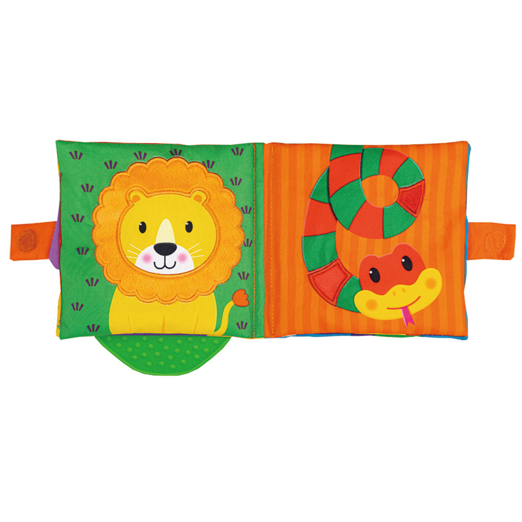 Galt | Jungle Soft Book With Baby Teether | Chocoloons