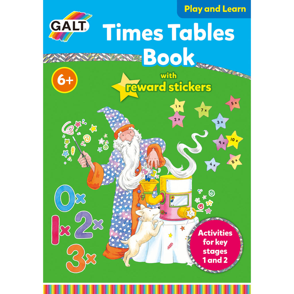 Galt Toys | Times Tables Book with Reward Stickers | Educational Book | ChocoLoons