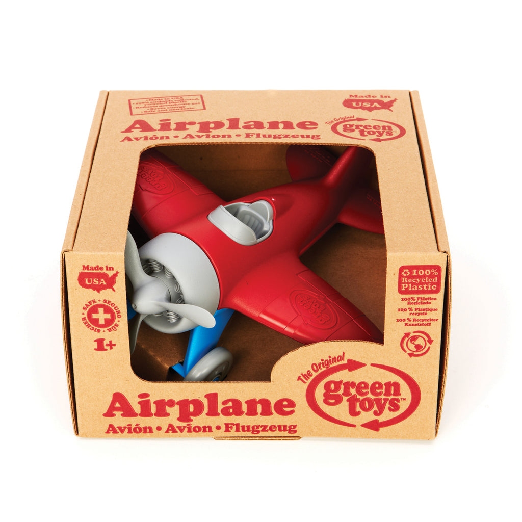 Image of Green Toys Airplane - Red Wings