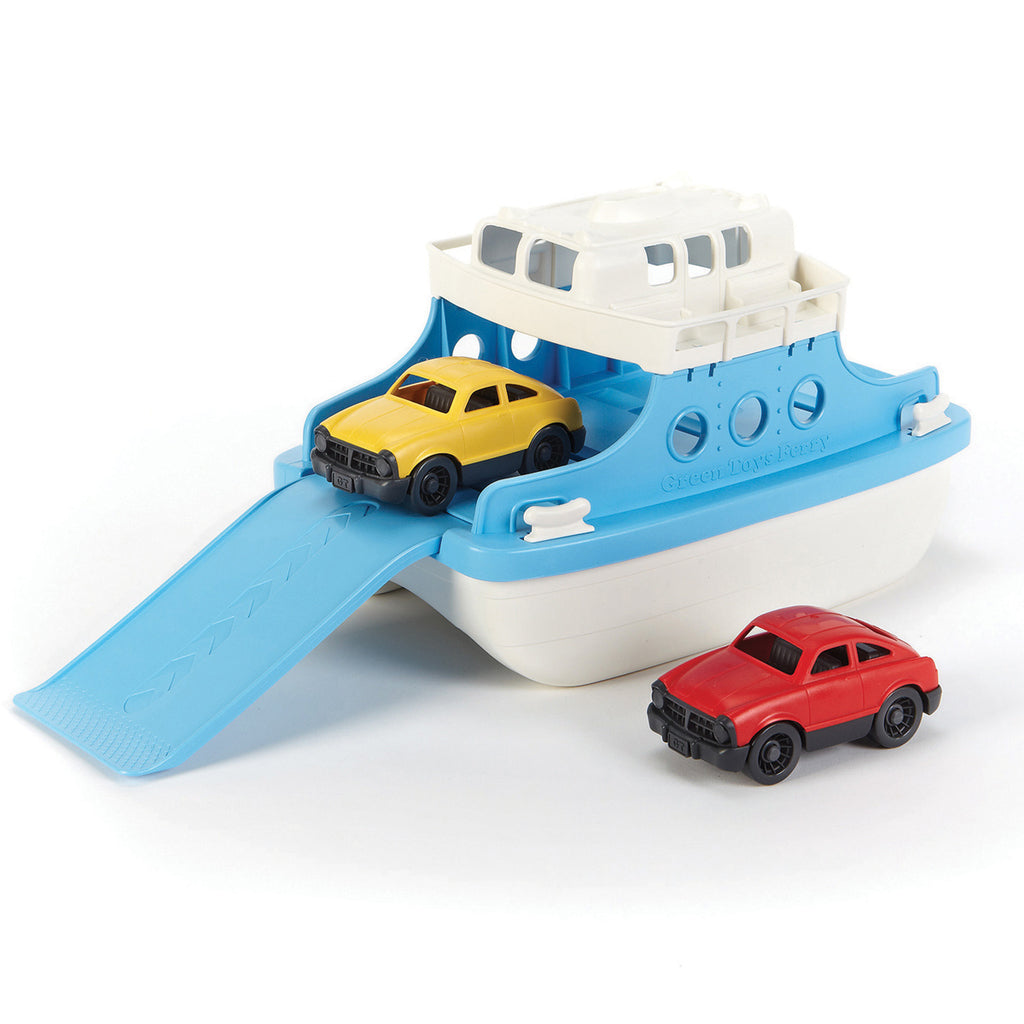 Green Toys Blue Ferry Boat with Cars | Chocoloons