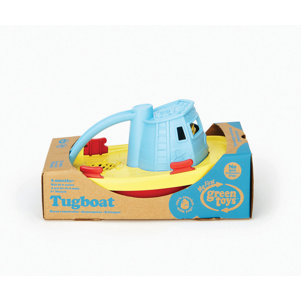 Green Toys Tug Boat | Boxed View | Chocoloons