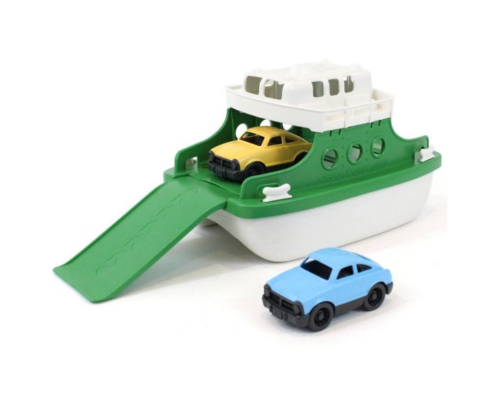 Green Toys Green Ferry Boat with Cars | Chocoloons