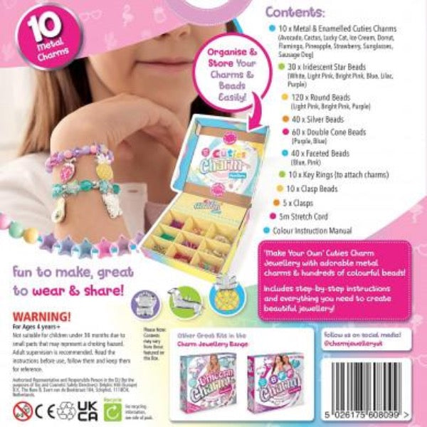Fab Lab Make Your Own Charm Jewellery Set | Back View Of Box | Chocoloons