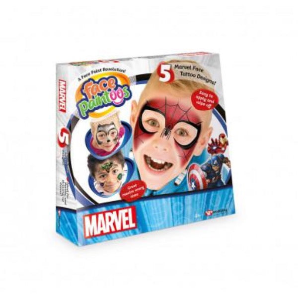 Face Paintoos | Marvel | Front of Box | Chocoloons