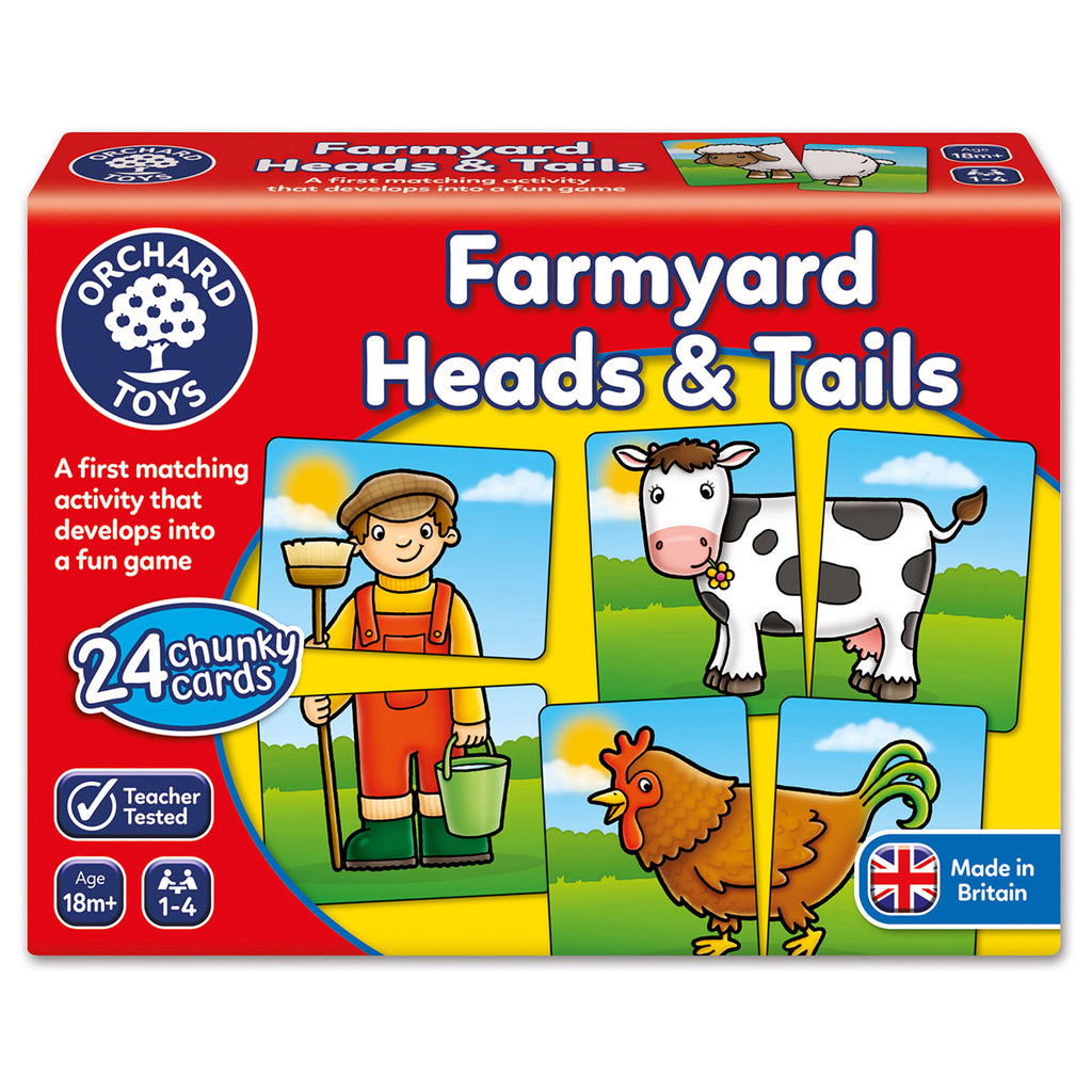 Orchard Toys Farmyard Heads & Tails Game | Chocoloons