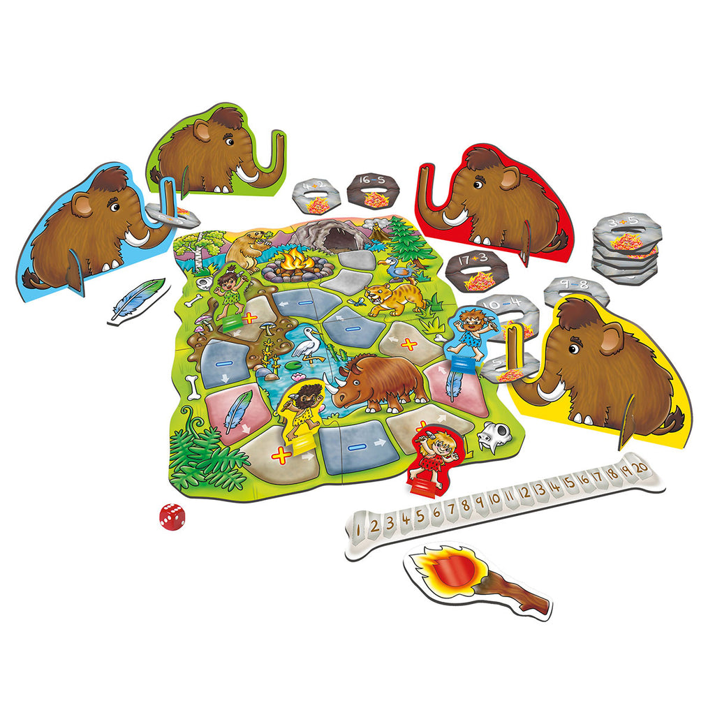 Contents Of Orchard Toys Mammoth Maths Game | Chocoloons