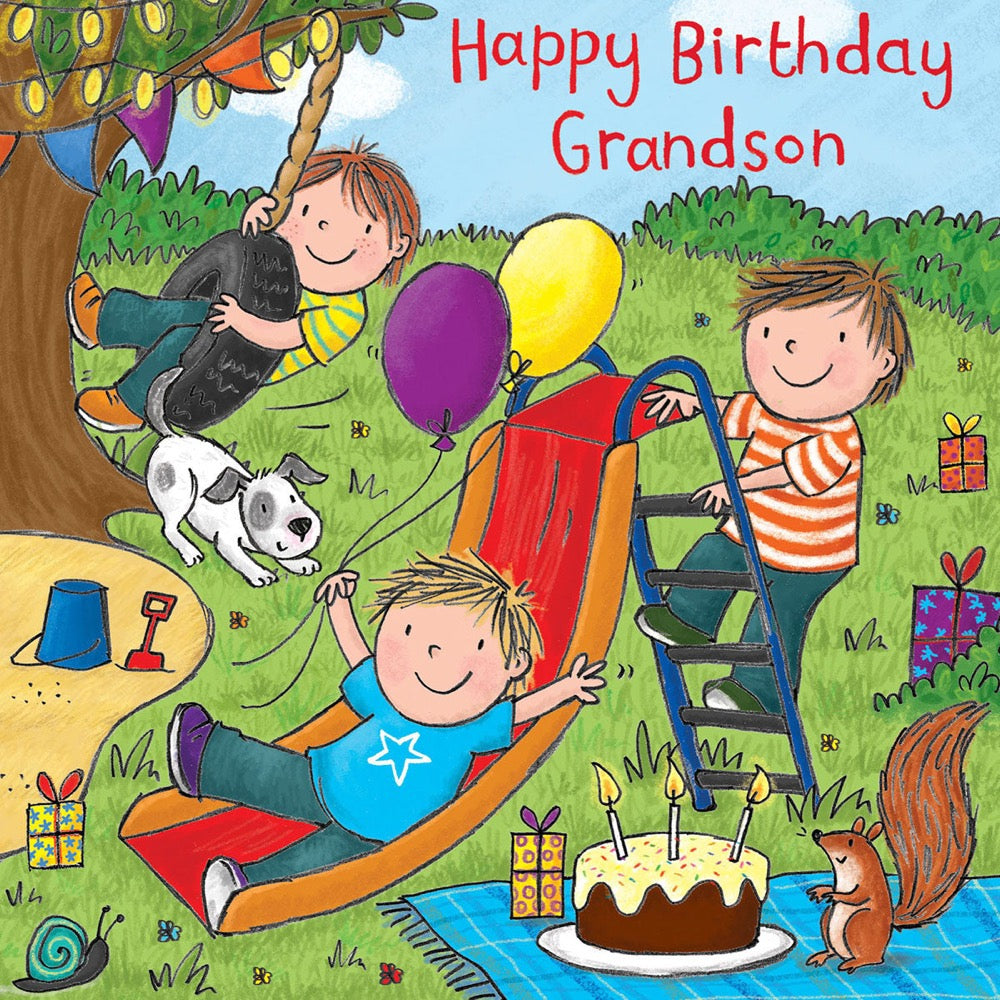 Twizler | Happy Birthday Grandson Card | Chocoloons