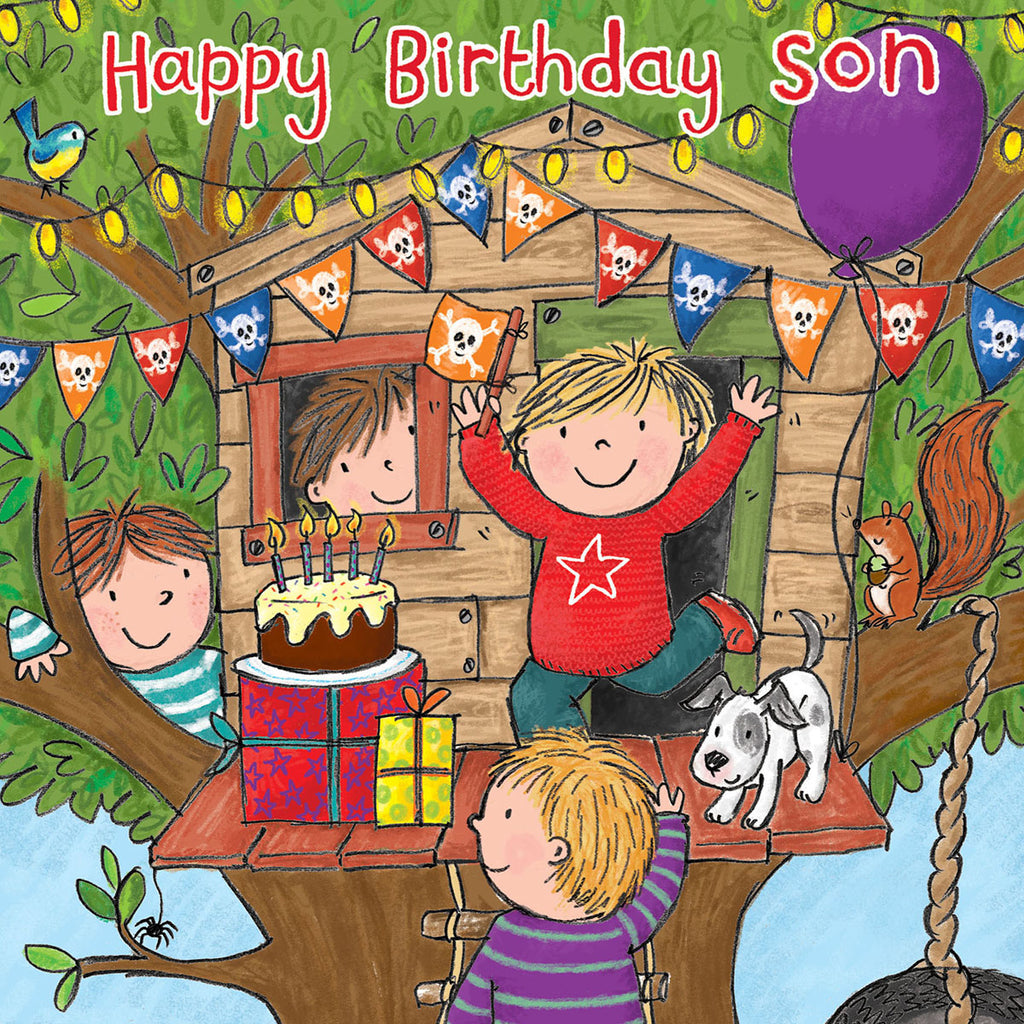 Twizler Maisie & Milo Happy Birthday Son Card