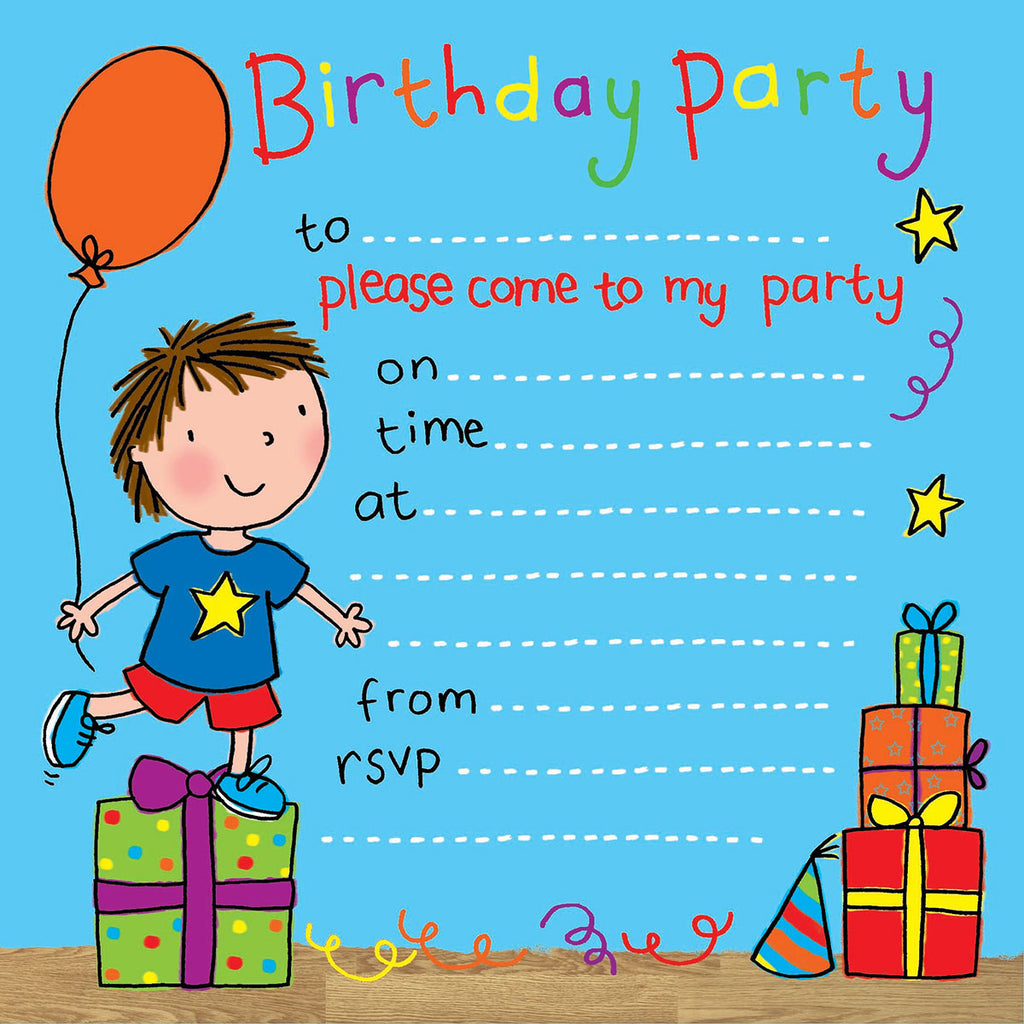 Twizler Cards | Party Time Invitations | Chocoloons