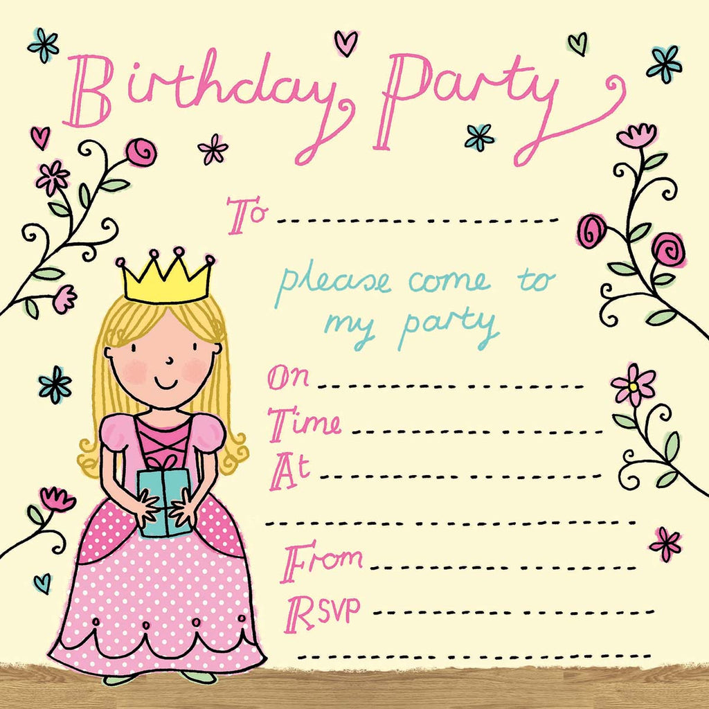Image of Twizler Cards Princess Party Invitations