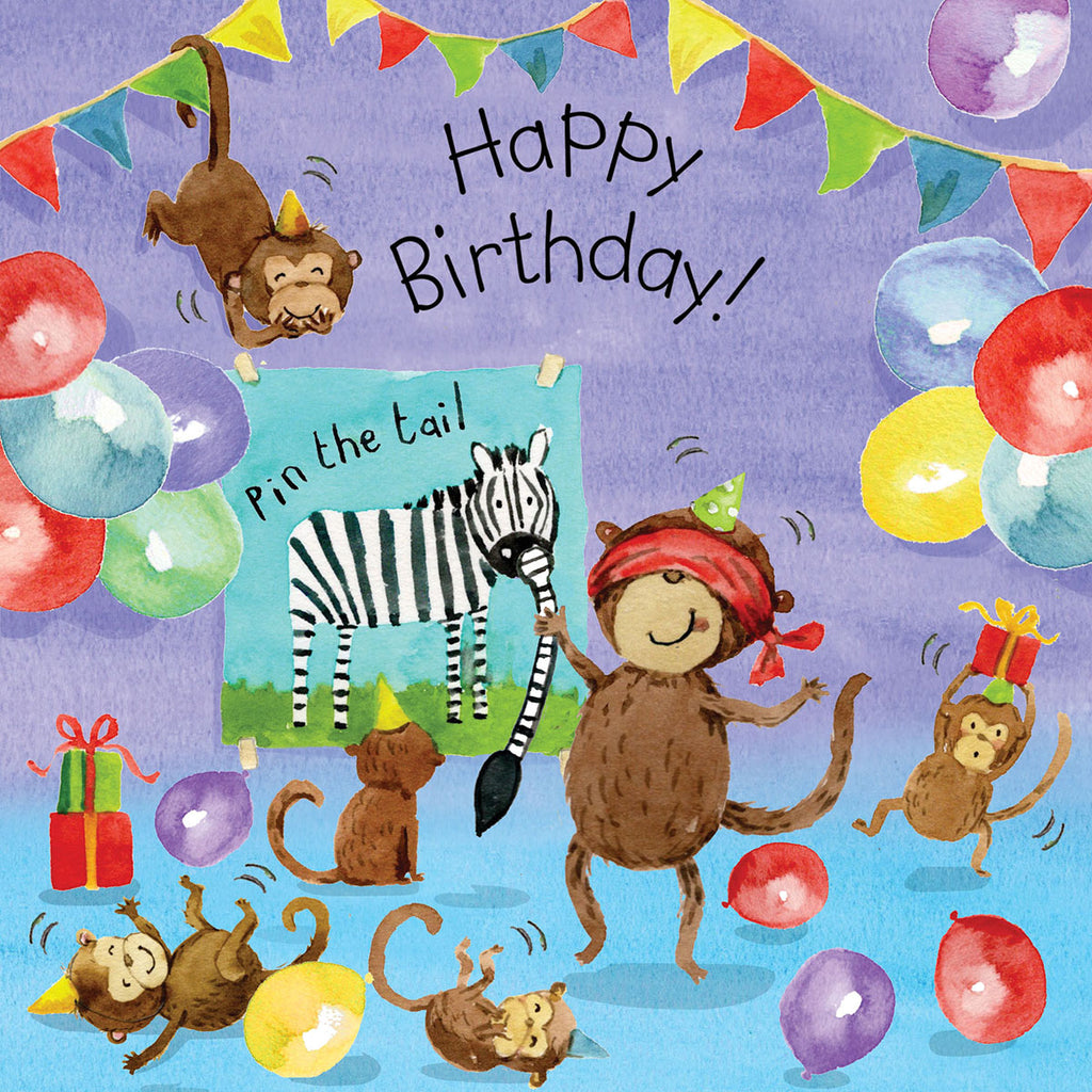 Twizler Tiger Tots Happy Birthday Card