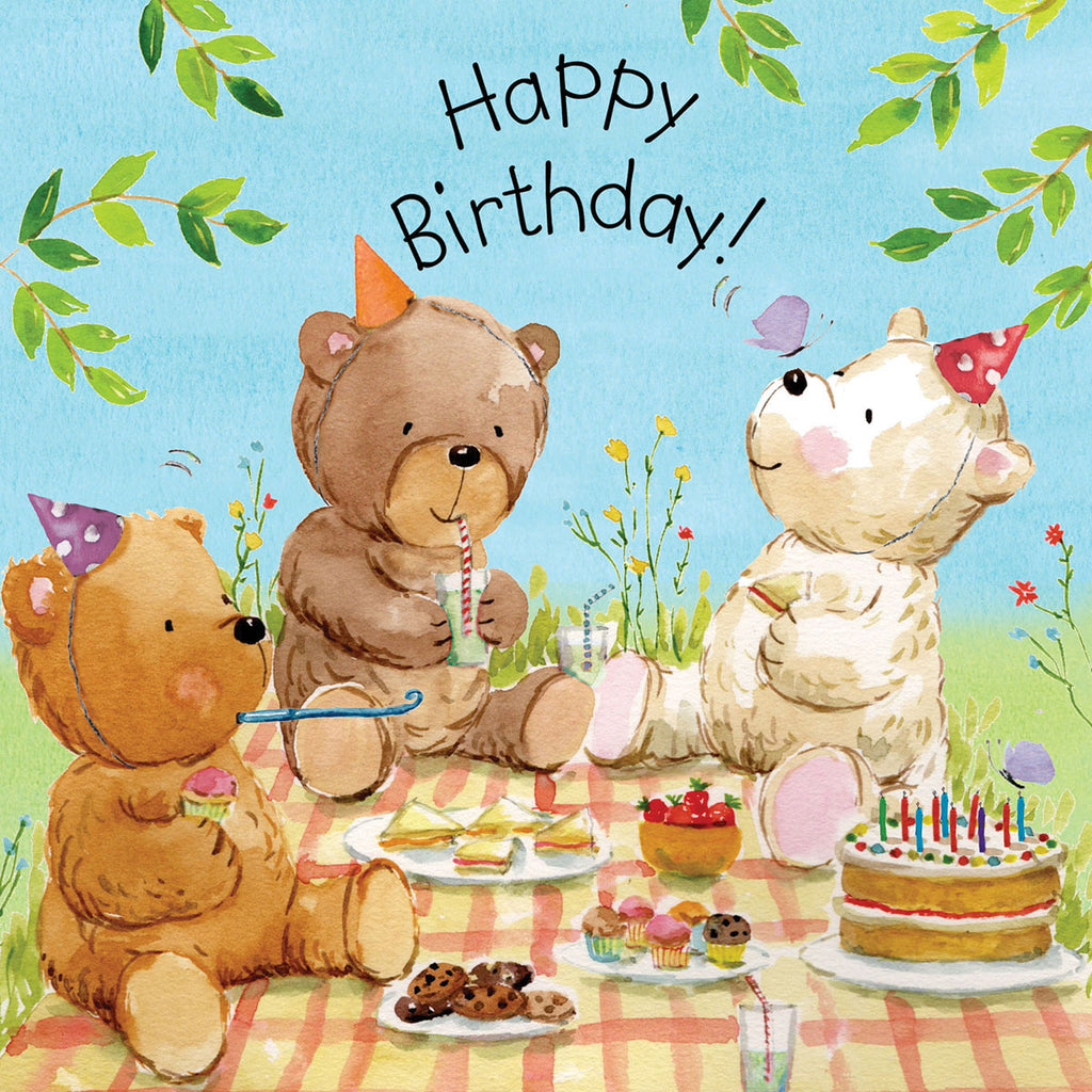Twizler Tiger Tots Happy Birthday Card